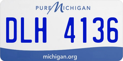 MI license plate DLH4136