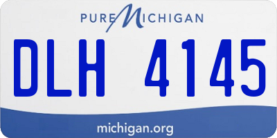 MI license plate DLH4145