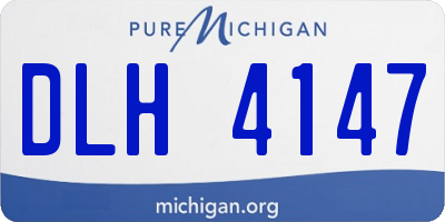 MI license plate DLH4147
