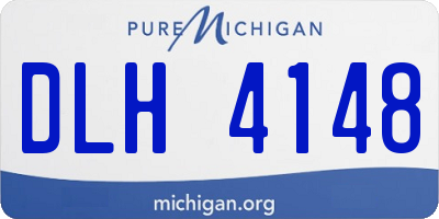 MI license plate DLH4148