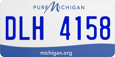 MI license plate DLH4158