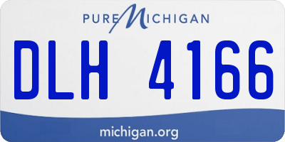 MI license plate DLH4166