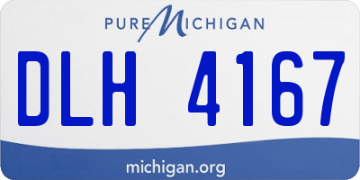 MI license plate DLH4167