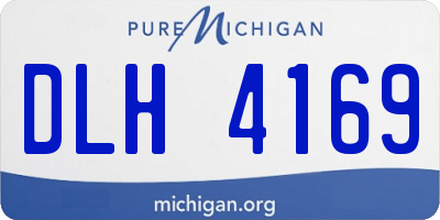 MI license plate DLH4169