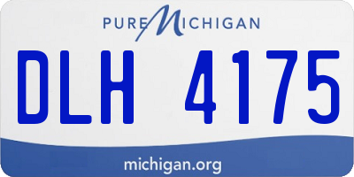 MI license plate DLH4175