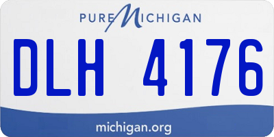 MI license plate DLH4176
