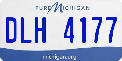 MI license plate DLH4177