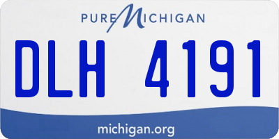 MI license plate DLH4191