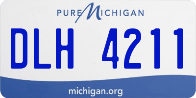 MI license plate DLH4211