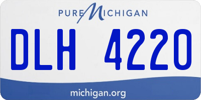 MI license plate DLH4220