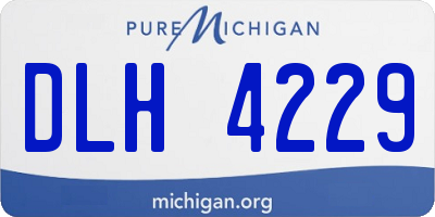 MI license plate DLH4229