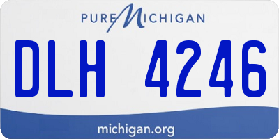 MI license plate DLH4246