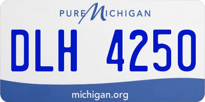 MI license plate DLH4250