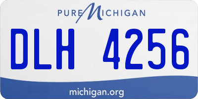 MI license plate DLH4256