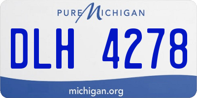 MI license plate DLH4278