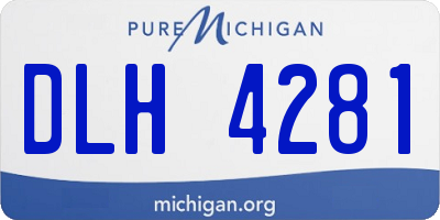 MI license plate DLH4281