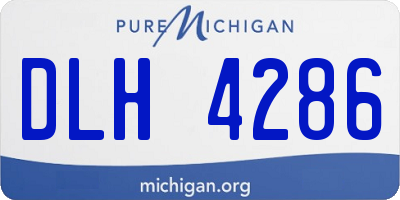 MI license plate DLH4286