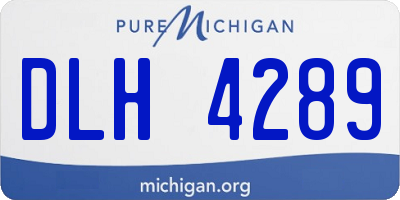 MI license plate DLH4289