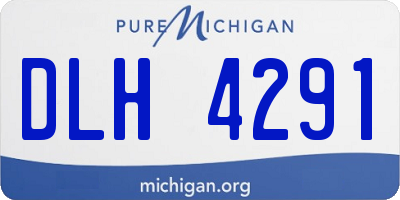 MI license plate DLH4291