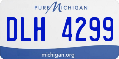 MI license plate DLH4299