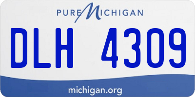 MI license plate DLH4309