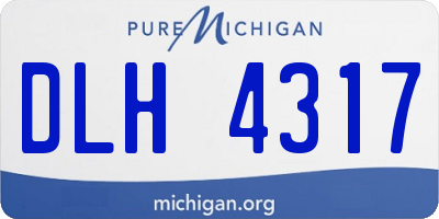 MI license plate DLH4317