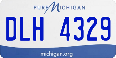 MI license plate DLH4329