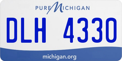 MI license plate DLH4330