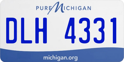 MI license plate DLH4331