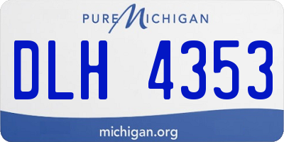 MI license plate DLH4353