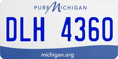 MI license plate DLH4360