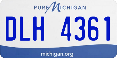 MI license plate DLH4361