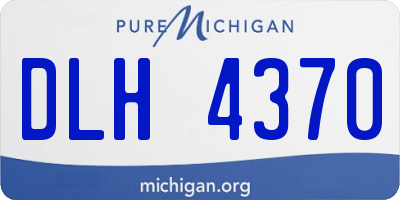 MI license plate DLH4370