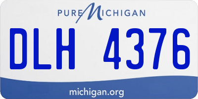 MI license plate DLH4376