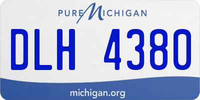 MI license plate DLH4380