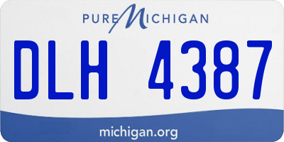 MI license plate DLH4387