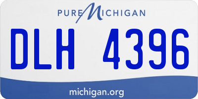 MI license plate DLH4396