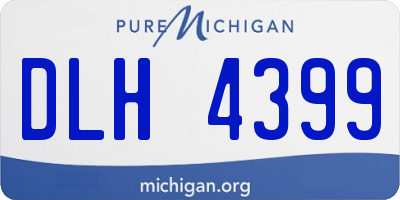MI license plate DLH4399