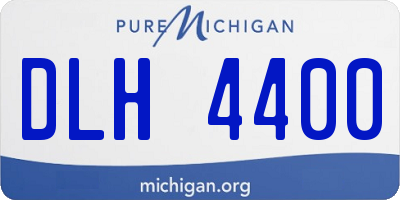 MI license plate DLH4400