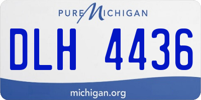 MI license plate DLH4436