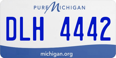 MI license plate DLH4442