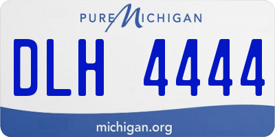 MI license plate DLH4444