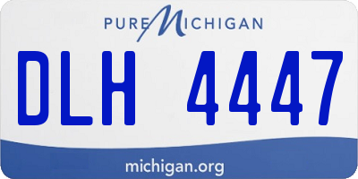 MI license plate DLH4447