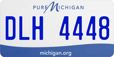MI license plate DLH4448