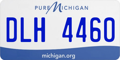 MI license plate DLH4460