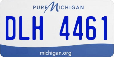 MI license plate DLH4461