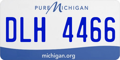 MI license plate DLH4466