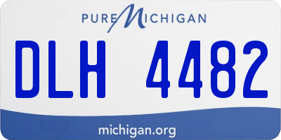 MI license plate DLH4482