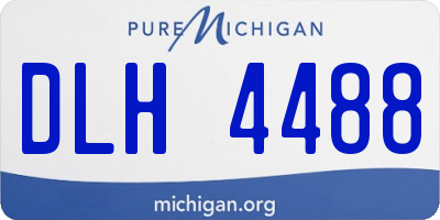 MI license plate DLH4488