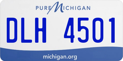 MI license plate DLH4501